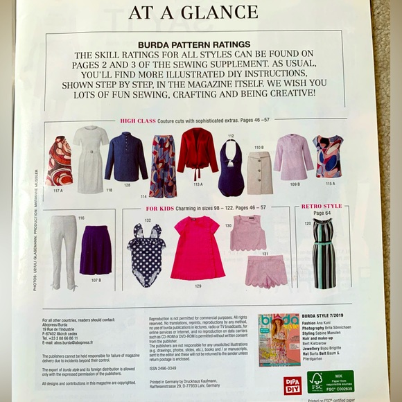 UK Burda Style Magazine Issue 07/2019. - Picture 3 of 4